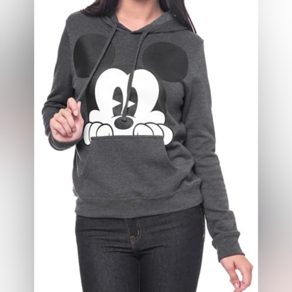 Disney Tops - Disney Mickey Mouse Peeking Women's Plus Size Hoodie Size 2X Pre-owned Like New
